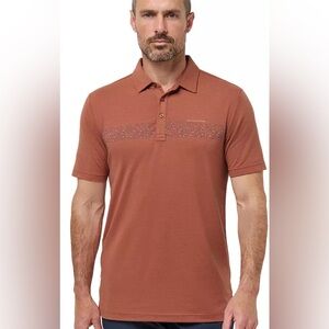 TravisMathew Men's The Heater Chest Stripe Golf Polo Size XXL NEW